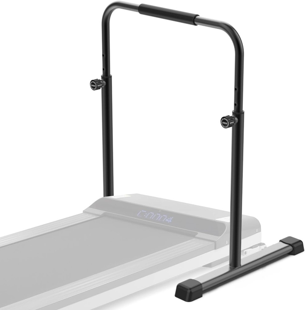 Adjustable Walking Pad Handle Only, 19.7 Inch Wide, 46 Inch Max Height, Black/Re
