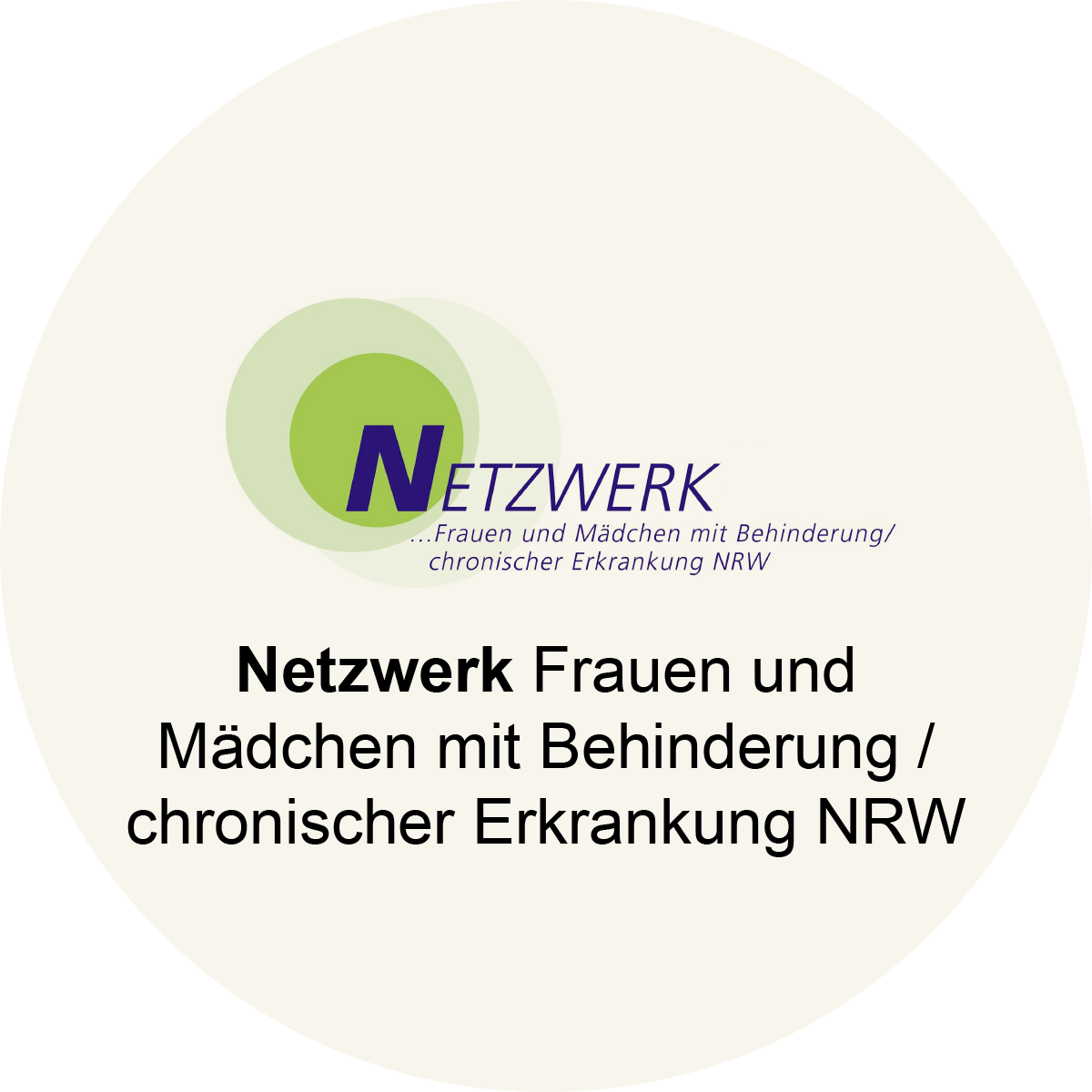 Logo des Netzwerks für Frauen und Mädchen mit Behinderung / chronischer Erkrankung NRW