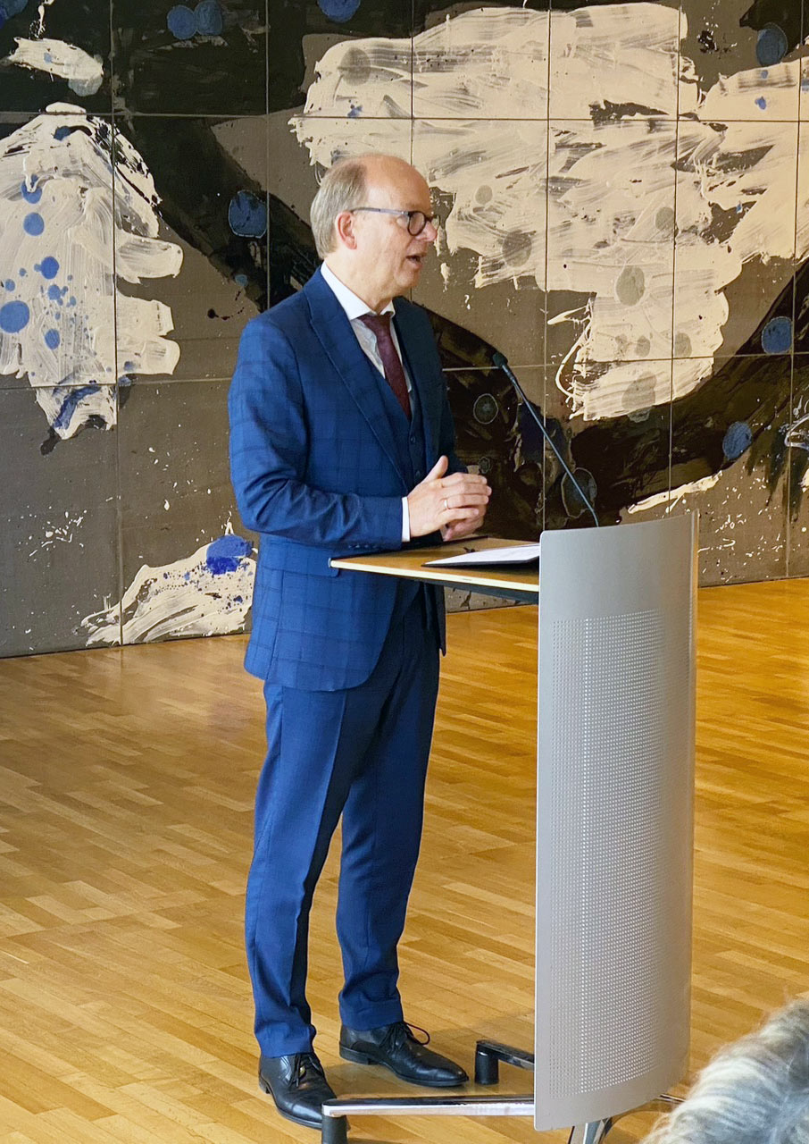 Landtagspräsident Kuper begrüßte die Vertretungen der LBR-Mitgliedsverbände und die Landtagsabgeordneten.